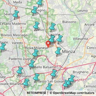 Mappa 20835 Muggiò MB, Italia (5.4805)