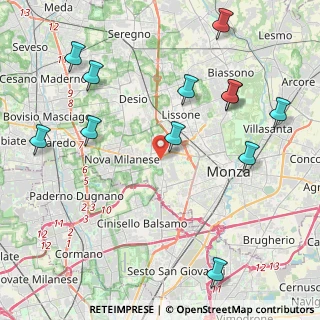 Mappa 20835 Muggiò MB, Italia (5.04667)