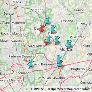 Mappa 20835 Muggiò MB, Italia (3.12)