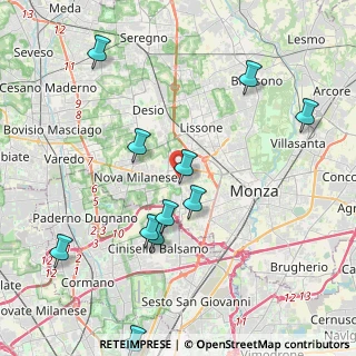 Mappa 20835 Muggiò MB, Italia (4.52)