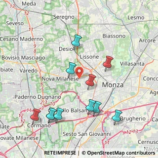 Mappa 20835 Muggiò MB, Italia (4.34636)