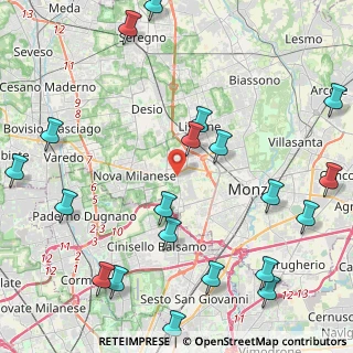 Mappa 20835 Muggiò MB, Italia (5.769)