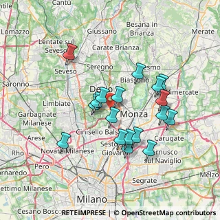 Mappa 20835 Muggiò MB, Italia (6.37333)