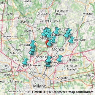 Mappa 20835 Muggiò MB, Italia (5.65)