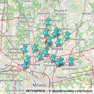 Mappa 20835 Muggiò MB, Italia (6.31263)