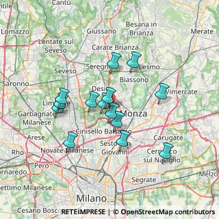Mappa 20835 Muggiò MB, Italia (6.04214)