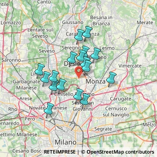 Mappa 20835 Muggiò MB, Italia (5.80765)