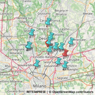 Mappa 20835 Muggiò MB, Italia (6.00714)
