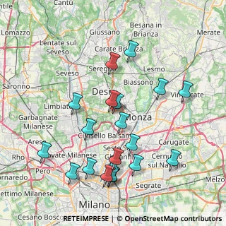 Mappa 20835 Muggiò MB, Italia (8.3575)
