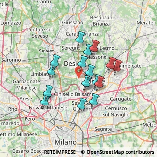 Mappa 20835 Muggiò MB, Italia (5.67882)