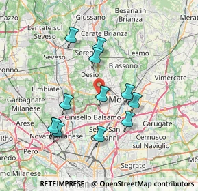 Mappa 20835 Muggiò MB, Italia (6.94583)
