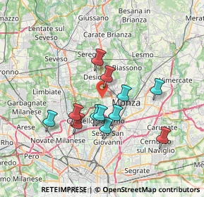 Mappa 20835 Muggiò MB, Italia (5.9275)