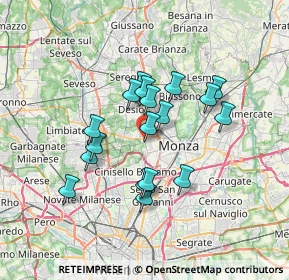 Mappa 20835 Muggiò MB, Italia (5.65)