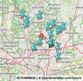 Mappa 20835 Muggiò MB, Italia (6.09125)