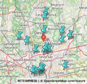 Mappa 20835 Muggiò MB, Italia (8.335)