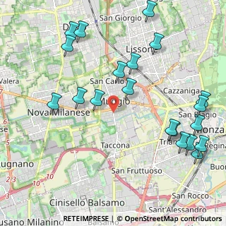 Mappa 20835 Muggiò MB, Italia (2.5425)