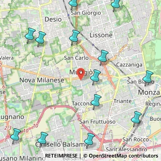 Mappa 20835 Muggiò MB, Italia (3.175)