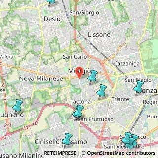 Mappa 20835 Muggiò MB, Italia (3.28727)