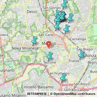 Mappa 20835 Muggiò MB, Italia (2.44375)