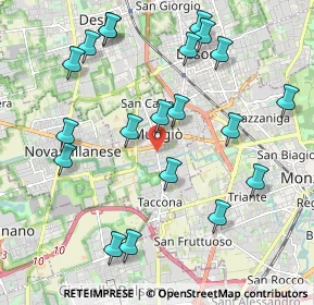 Mappa 20835 Muggiò MB, Italia (2.2515)