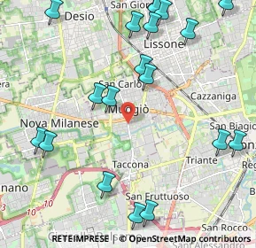Mappa 20835 Muggiò MB, Italia (2.66)