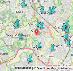 Mappa 20835 Muggiò MB, Italia (2.42353)