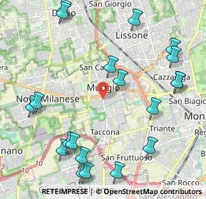 Mappa 20835 Muggiò MB, Italia (2.618)