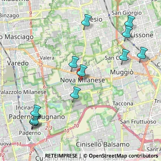 Mappa Via Paolo Mariani, 20834 Nova Milanese MB, Italia (2.60333)
