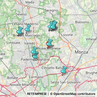 Mappa Via Paolo Mariani, 20834 Nova Milanese MB, Italia (3.71273)
