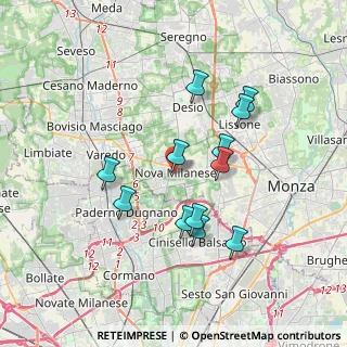 Mappa Via Paolo Mariani, 20834 Nova Milanese MB, Italia (3.23167)