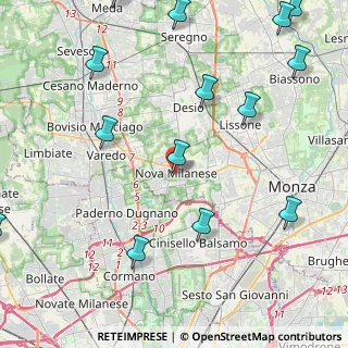 Mappa Via Paolo Mariani, 20834 Nova Milanese MB, Italia (5.92643)
