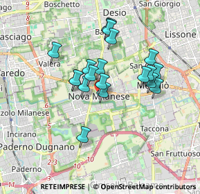 Mappa Piazza Marconi Guglielmo, 20834 Nova milanese MB, Italia (1.4825)