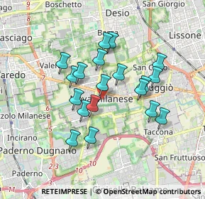 Mappa Piazza Marconi Guglielmo, 20834 Nova milanese MB, Italia (1.49316)