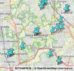 Mappa Piazza Marconi Guglielmo, 20834 Nova milanese MB, Italia (2.7725)