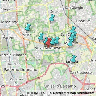 Mappa Piazza Guglielmo Marconi, 20834 Nova Milanese MB, Italia (1.44357)