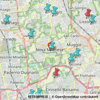 Mappa Piazza Guglielmo Marconi, 20834 Nova Milanese MB, Italia (3.17462)