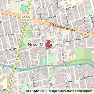 Mappa Via Giovanni Giussani, 4, 20834 Nova Milanese, Monza e Brianza (Lombardia)