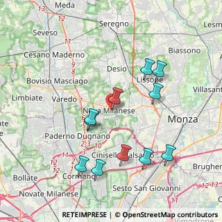 Mappa Via Giorgio Biondi, 20054 Nova Milanese MB, Italia (3.86273)