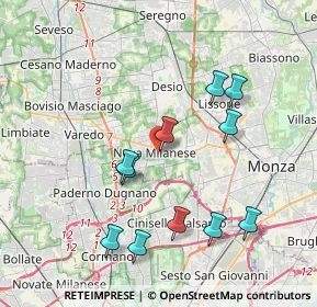 Mappa Via Giorgio Biondi, 20834 Nova Milanese MB, Italia (3.86273)