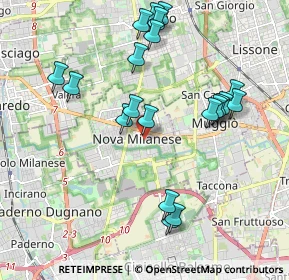 Mappa Via Giorgio Biondi, 20834 Nova Milanese MB, Italia (2.0585)