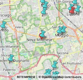 Mappa Via Giorgio Biondi, 20834 Nova Milanese MB, Italia (3.25842)