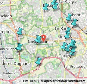 Mappa Via Giorgio Biondi, 20834 Nova Milanese MB, Italia (2.3375)