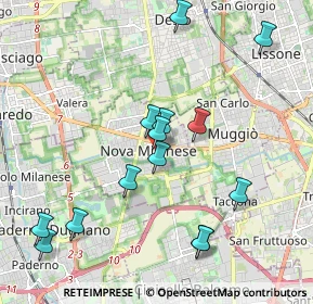 Mappa Via Giorgio Biondi, 20834 Nova Milanese MB, Italia (2.06571)