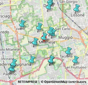 Mappa Via Giorgio Biondi, 20834 Nova Milanese MB, Italia (2.37444)