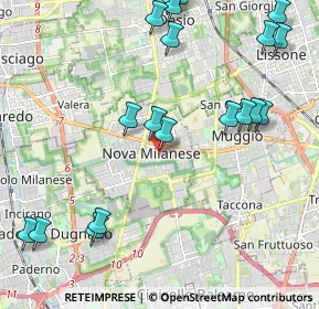 Mappa Via Giorgio Biondi, 20834 Nova Milanese MB, Italia (2.60105)