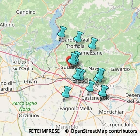 Mappa Via Pinidolo, 25064 Gussago BS, Italia (10.62143)