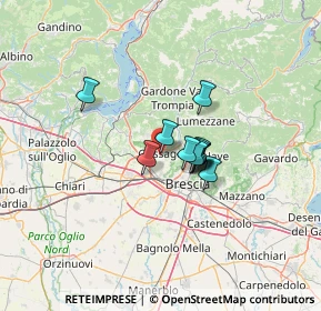 Mappa Via Pinidolo, 25064 Gussago BS, Italia (7.68545)