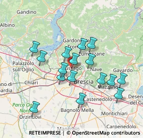 Mappa Via Pinidolo, 25064 Gussago BS, Italia (13.00688)
