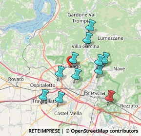 Mappa Via Pinidolo, 25064 Gussago BS, Italia (6.48636)