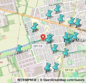 Mappa Vicolo dei Fiori, 20834 Nova Milanese MB, Italia (0.5455)